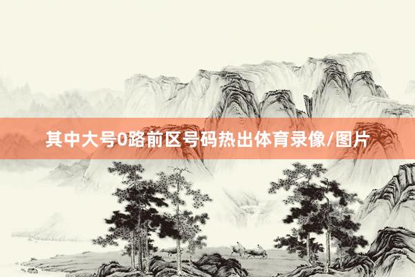 其中大号0路前区号码热出体育录像/图片
