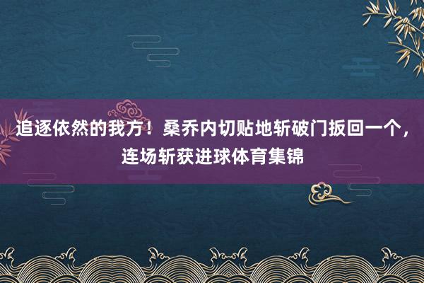 追逐依然的我方！桑乔内切贴地斩破门扳回一个，连场斩获进球体育集锦