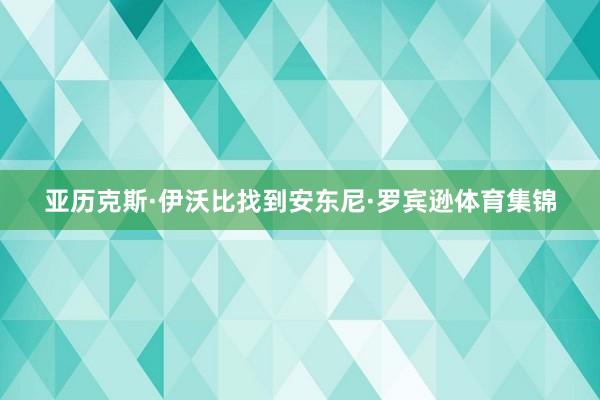 亚历克斯·伊沃比找到安东尼·罗宾逊体育集锦