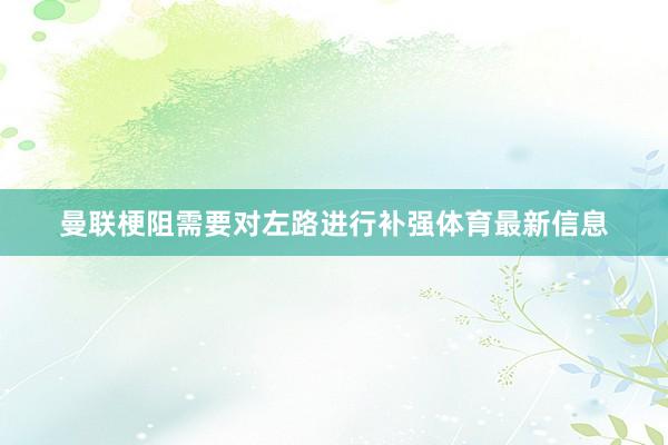 曼联梗阻需要对左路进行补强体育最新信息