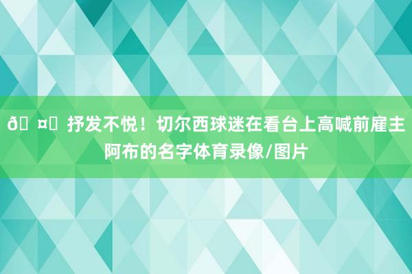 🤔抒发不悦！切尔西球迷在看台上高喊前雇主阿布的名字体育录像/图片