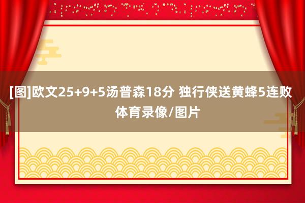[图]欧文25+9+5汤普森18分 独行侠送黄蜂5连败    体育录像/图片