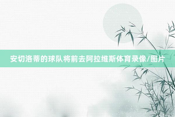 安切洛蒂的球队将前去阿拉维斯体育录像/图片
