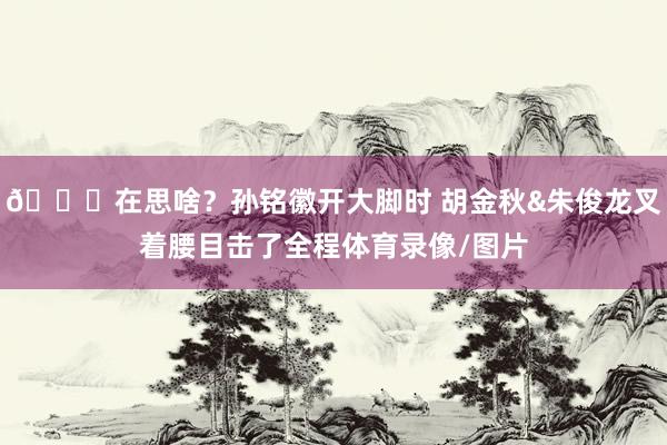 😑在思啥？孙铭徽开大脚时 胡金秋&朱俊龙叉着腰目击了全程体育录像/图片