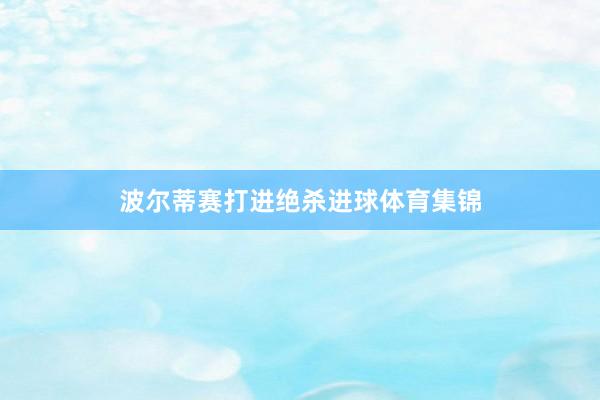 波尔蒂赛打进绝杀进球体育集锦