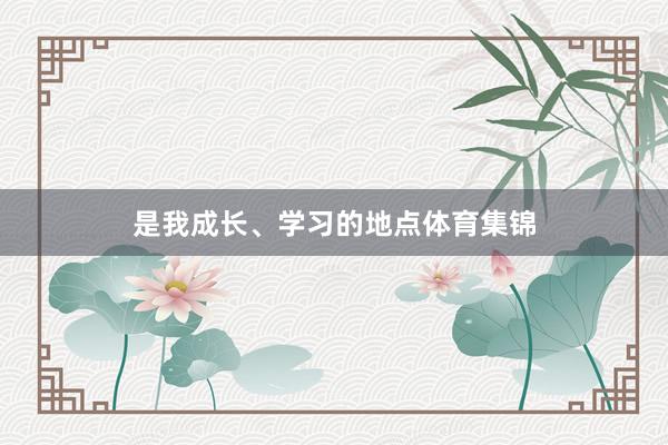 是我成长、学习的地点体育集锦