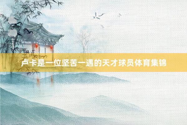 卢卡是一位坚苦一遇的天才球员体育集锦