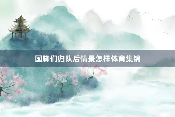 国脚们归队后情景怎样体育集锦