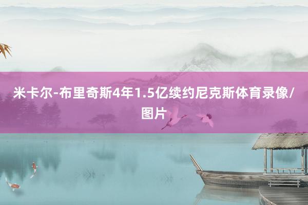 米卡尔-布里奇斯4年1.5亿续约尼克斯体育录像/图片