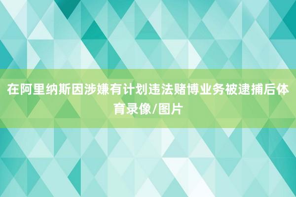 在阿里纳斯因涉嫌有计划违法赌博业务被逮捕后体育录像/图片