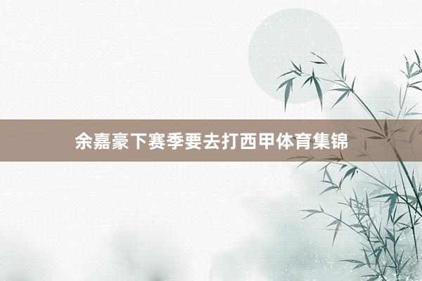 余嘉豪下赛季要去打西甲体育集锦
