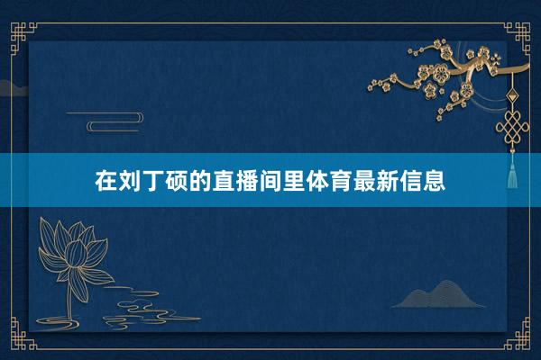 在刘丁硕的直播间里体育最新信息