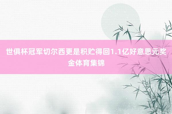 世俱杯冠军切尔西更是积贮得回1.1亿好意思元奖金体育集锦