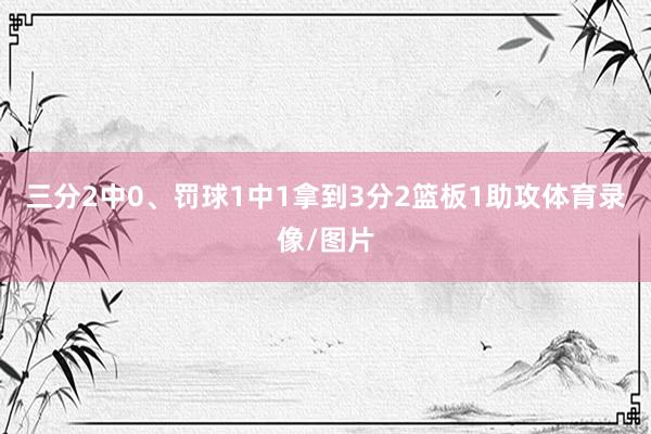三分2中0、罚球1中1拿到3分2篮板1助攻体育录像/图片