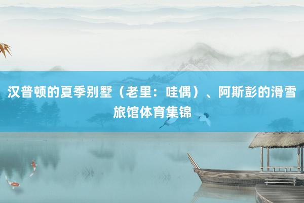 汉普顿的夏季别墅（老里：哇偶）、阿斯彭的滑雪旅馆体育集锦