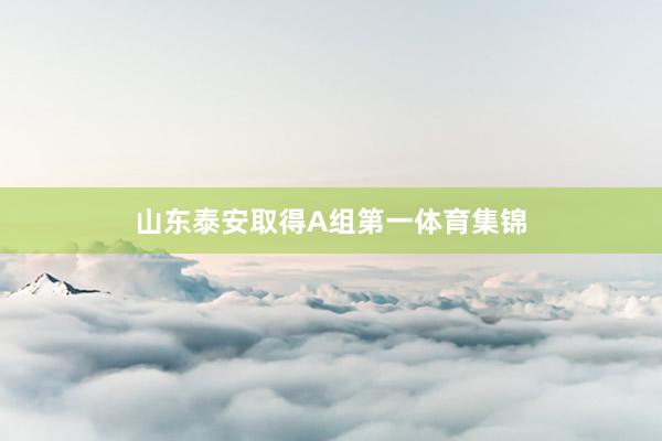 山东泰安取得A组第一体育集锦