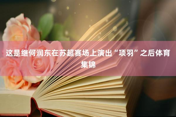 这是继何润东在苏超赛场上演出“项羽”之后体育集锦