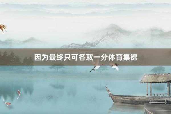 因为最终只可各取一分体育集锦