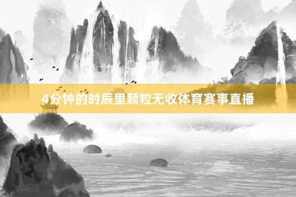 4分钟的时辰里颗粒无收体育赛事直播